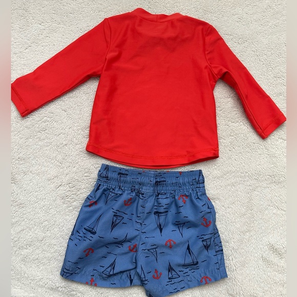 Boys swimsuit Sailor Rash Guard Set - Picture 2 of 7